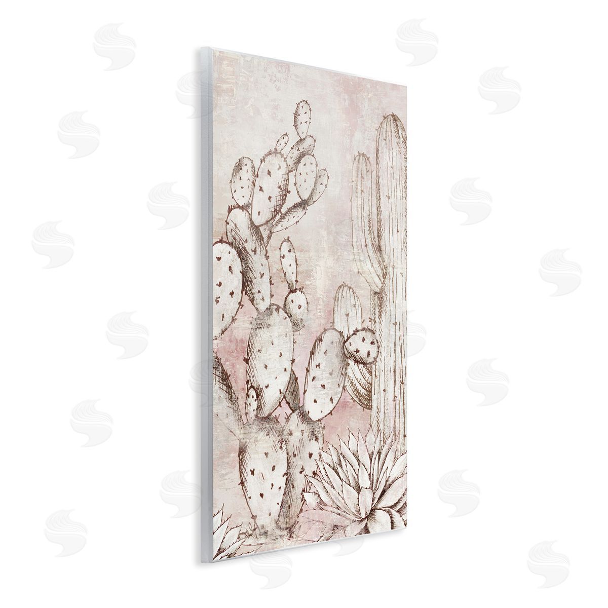 Luna Mavis Oasis Guardian Cacti Canvas Wall Art Print