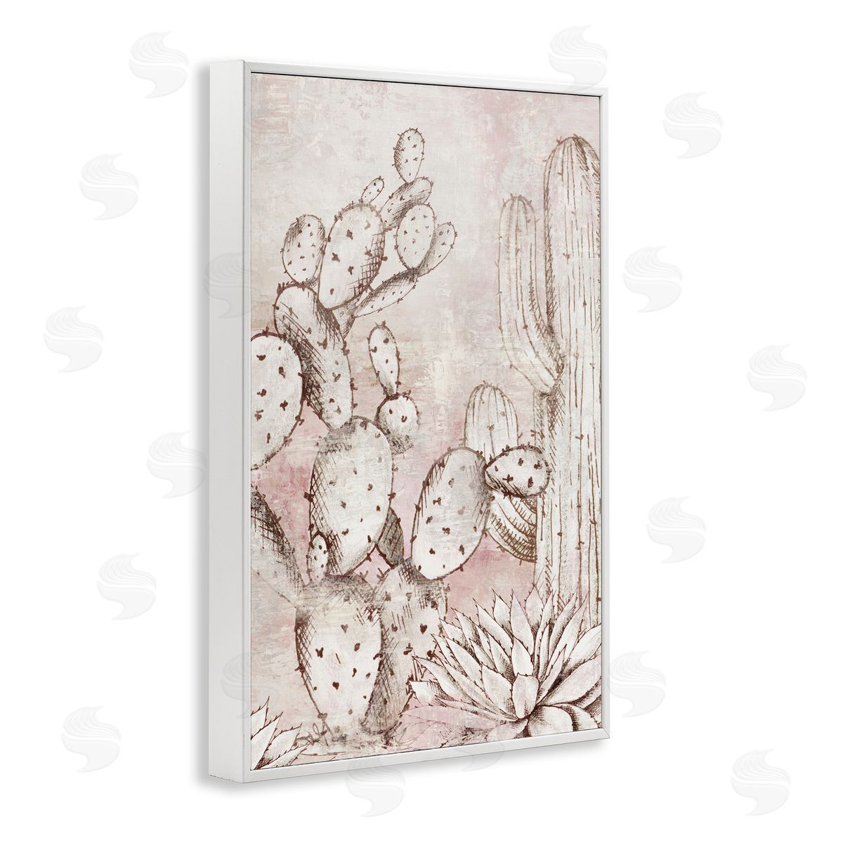 Luna Mavis Oasis Guardian Cacti Canvas Wall Art Print