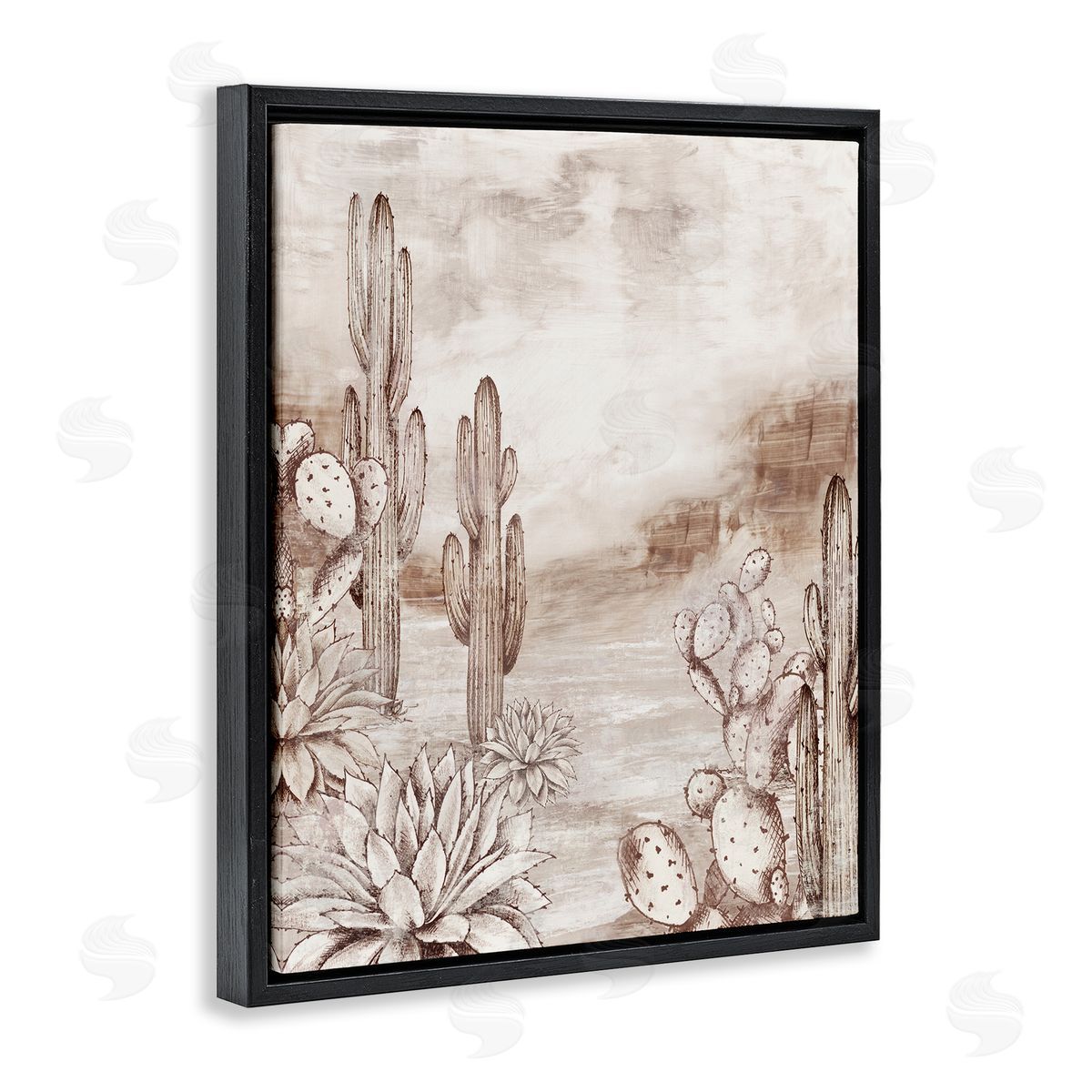 Luna Mavis Prickly Elegance Cacti Canvas Wall Art Print