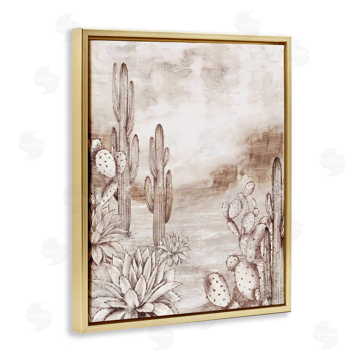 Luna Mavis Prickly Elegance Cacti Canvas Wall Art Print