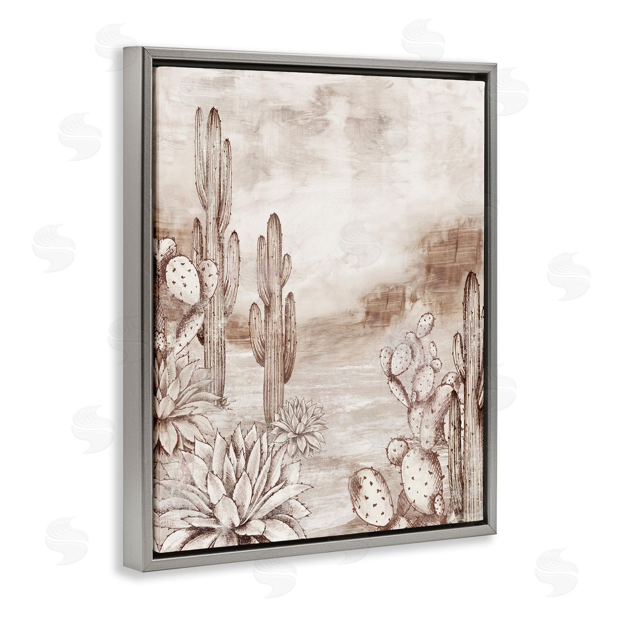 Luna Mavis Prickly Elegance Cacti Canvas Wall Art Print