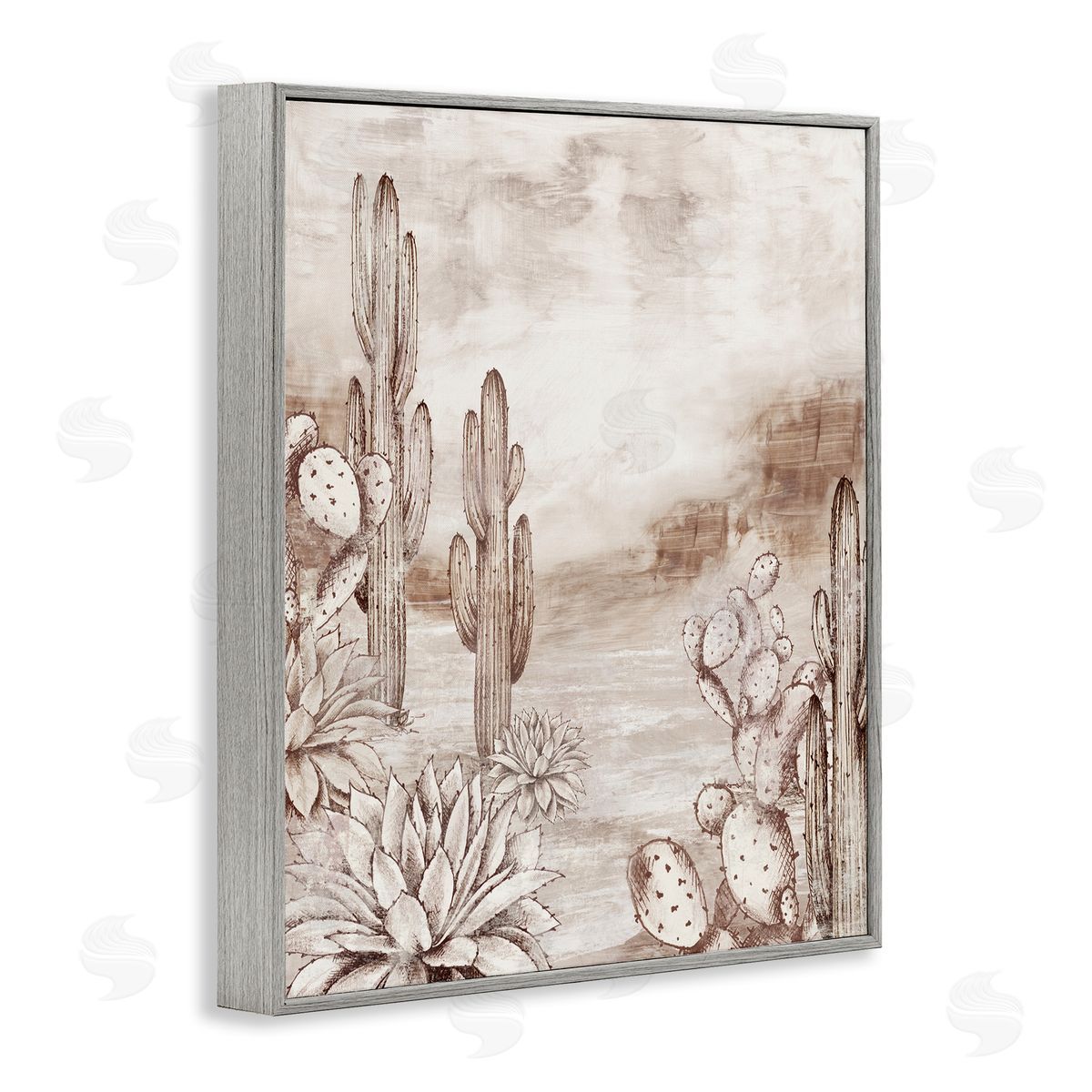 Luna Mavis Prickly Elegance Cacti Canvas Wall Art Print
