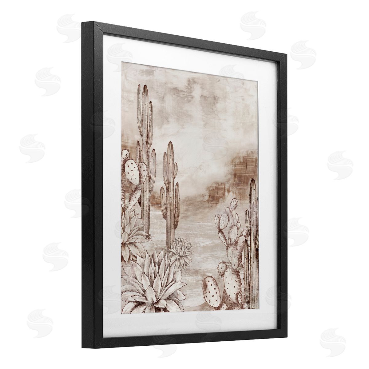 Luna Mavis Prickly Elegance Cacti Canvas Wall Art Print