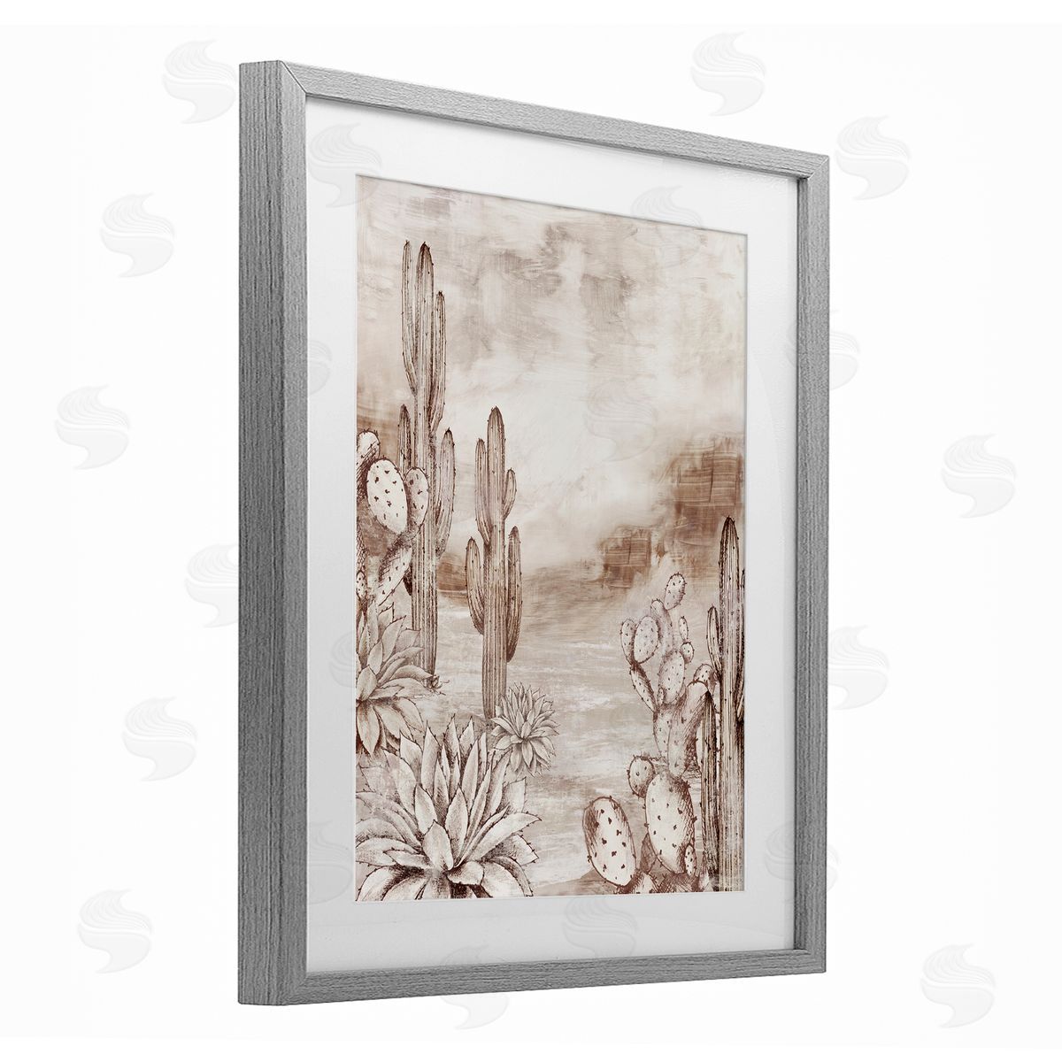 Luna Mavis Prickly Elegance Cacti Canvas Wall Art Print
