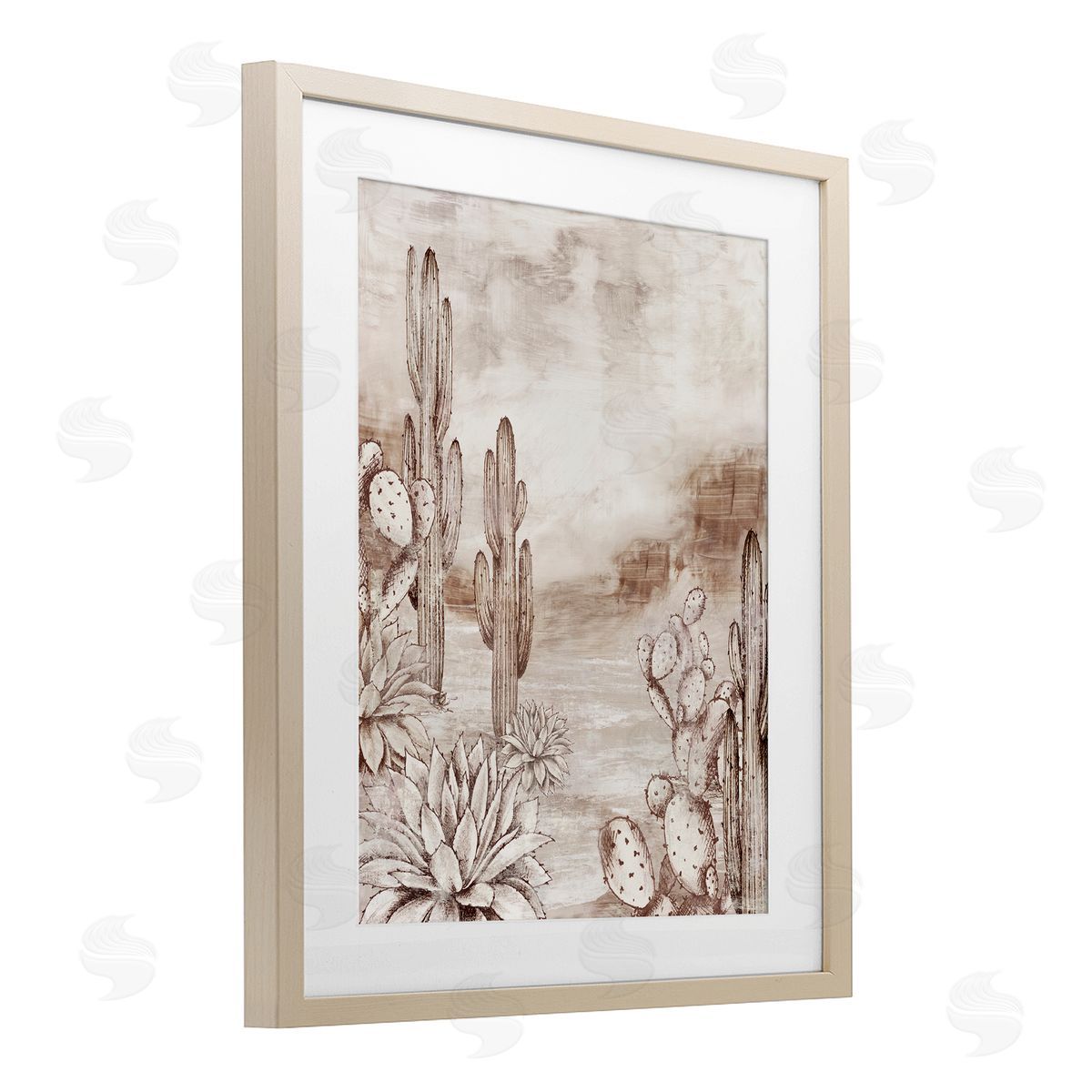 Luna Mavis Prickly Elegance Cacti Canvas Wall Art Print