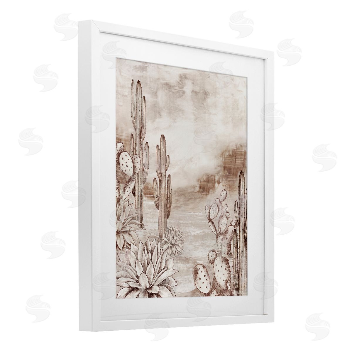 Luna Mavis Prickly Elegance Cacti Canvas Wall Art Print