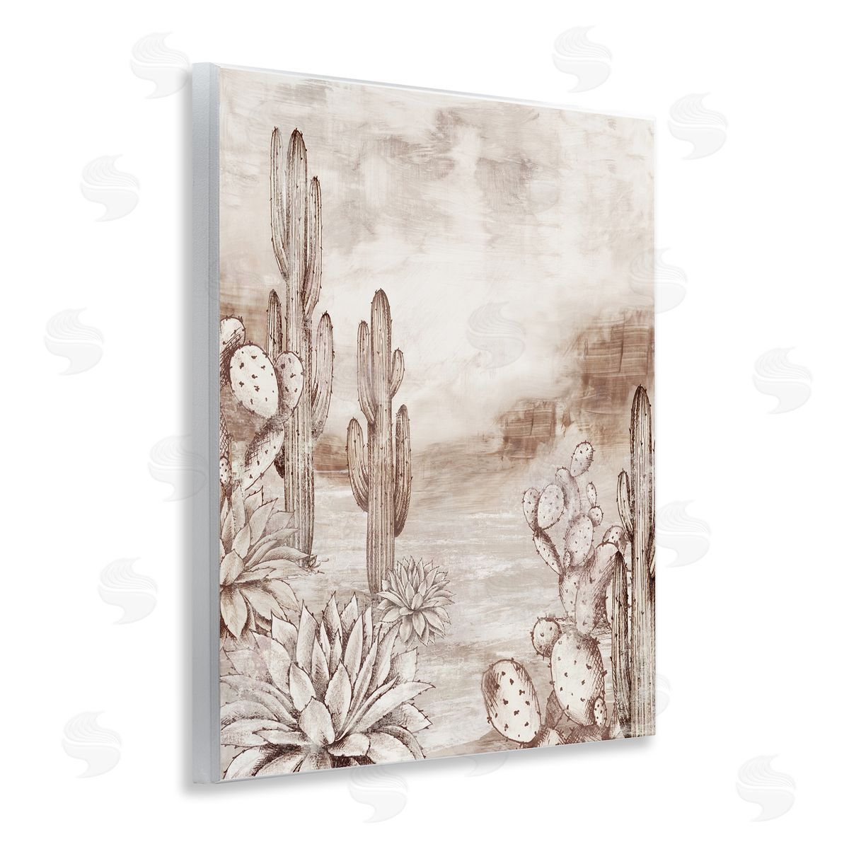 Luna Mavis Prickly Elegance Cacti Canvas Wall Art Print