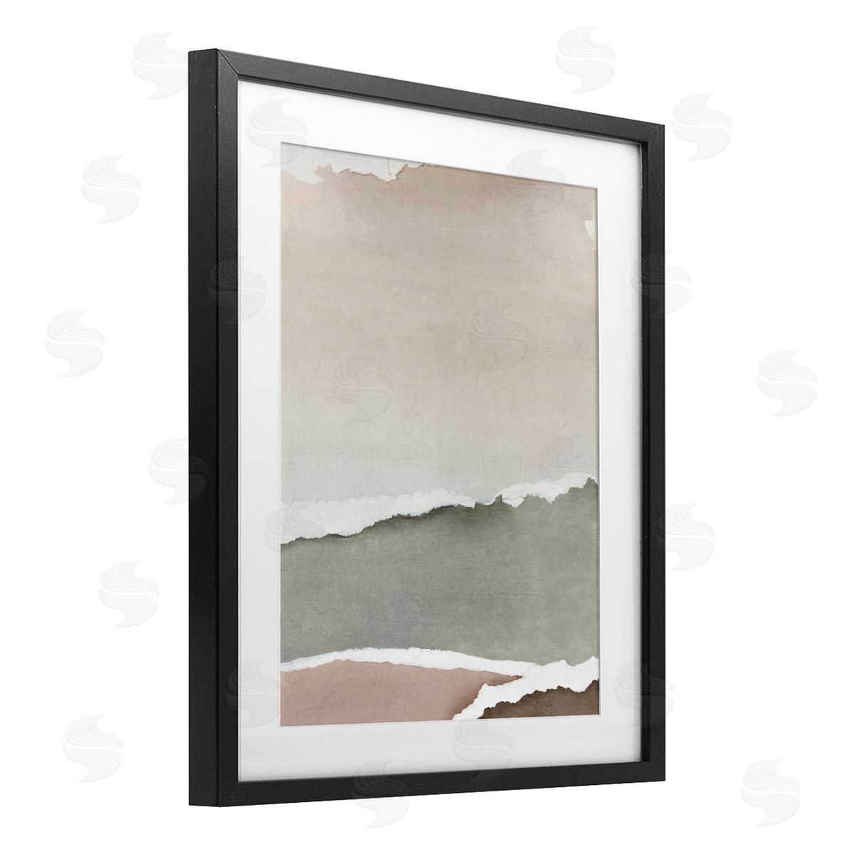 Emma Peal Torn Whispers Abstraction Canvas Wall Art Print