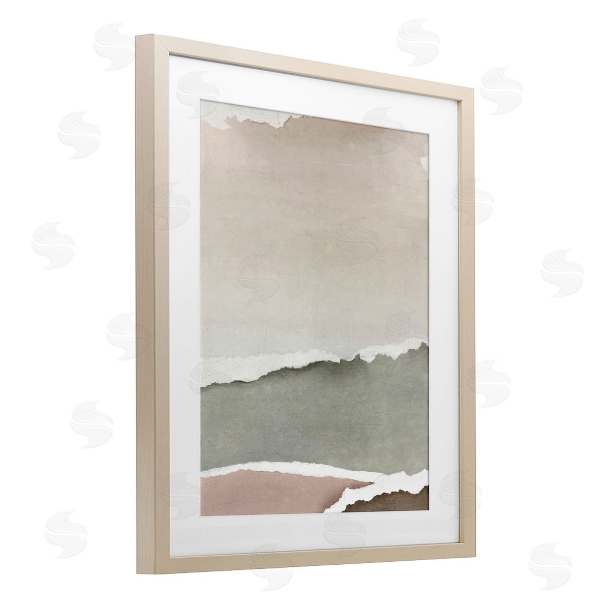 Emma Peal Torn Whispers Abstraction Canvas Wall Art Print