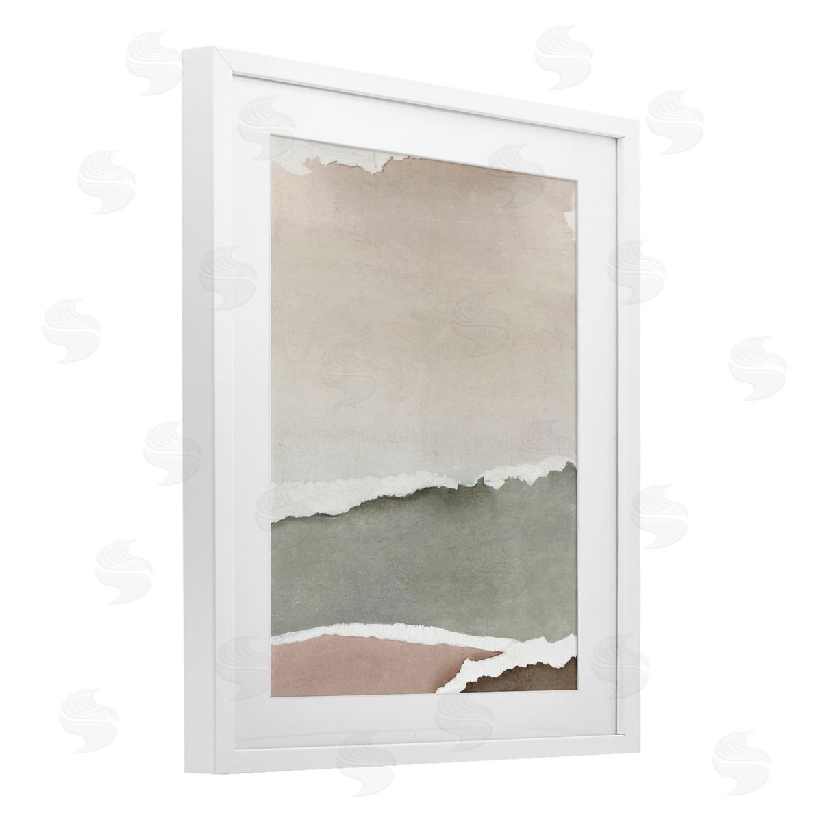 Emma Peal Torn Whispers Abstraction Canvas Wall Art Print