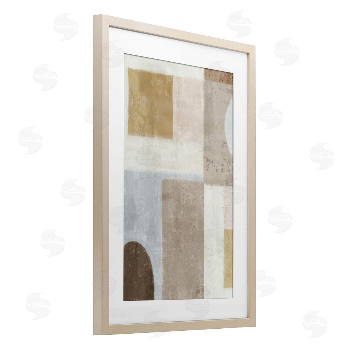 Emma Peal Subtle Drift Geometrics Canvas Wall Art Print