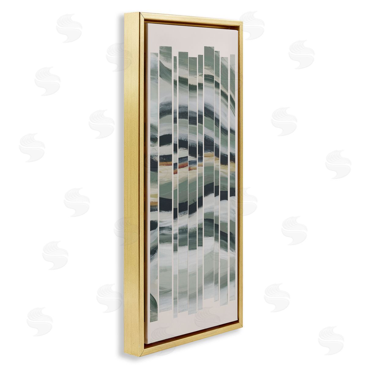 Jacob Q Contemporary Overlapping Waves Canvas Wall Art Print