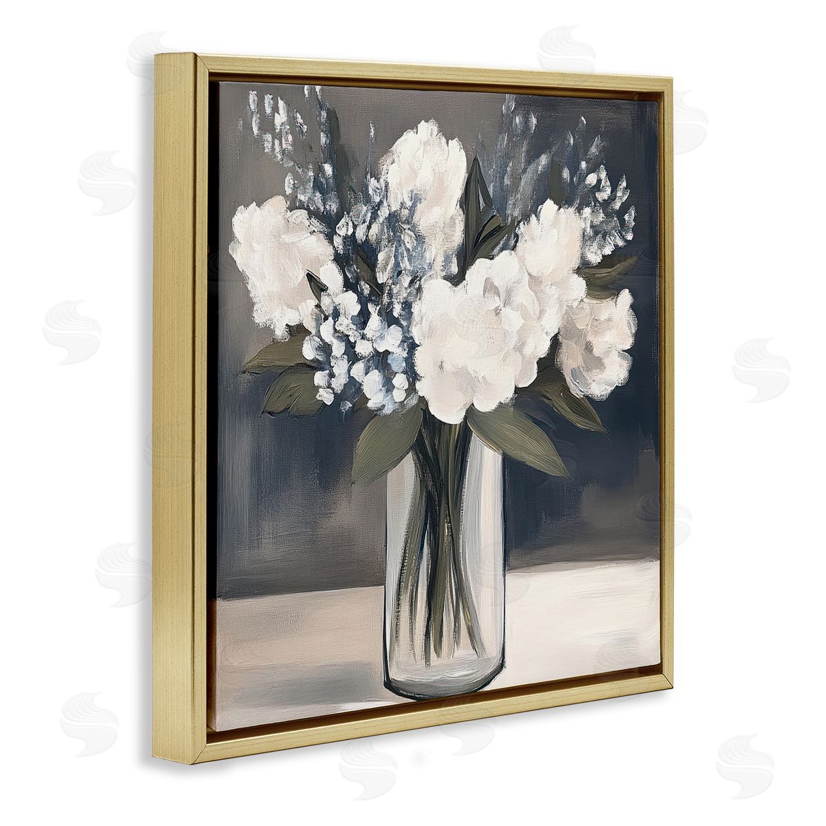 Mona Grace Vase of Graceful Blooms Canvas Wall Art Print