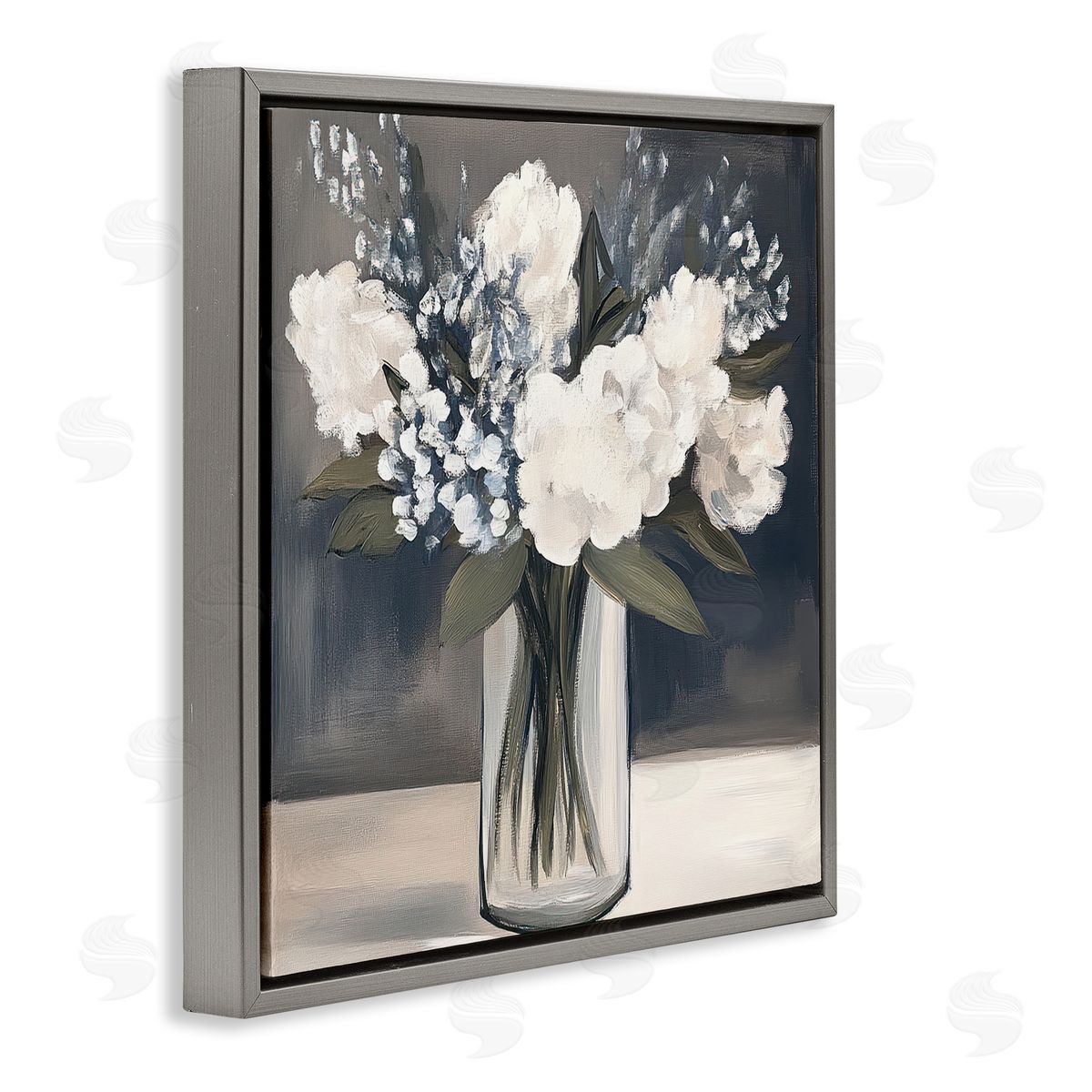 Mona Grace Vase of Graceful Blooms Canvas Wall Art Print