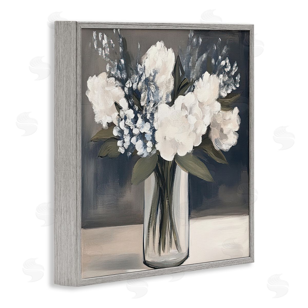 Mona Grace Vase of Graceful Blooms Canvas Wall Art Print
