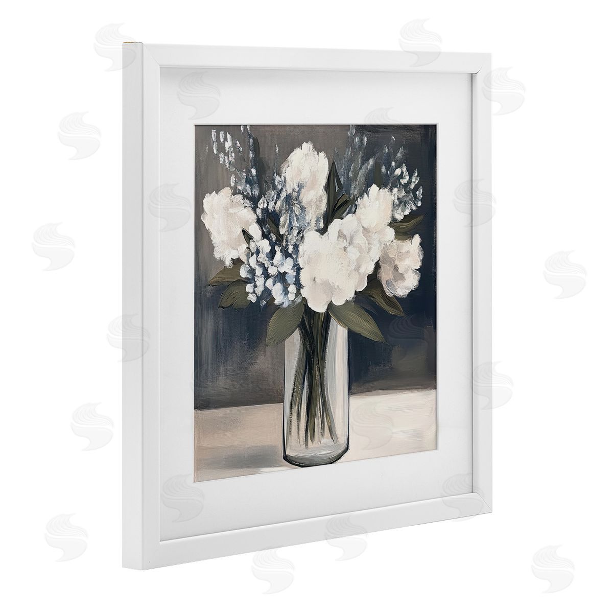 Mona Grace Vase of Graceful Blooms Canvas Wall Art Print