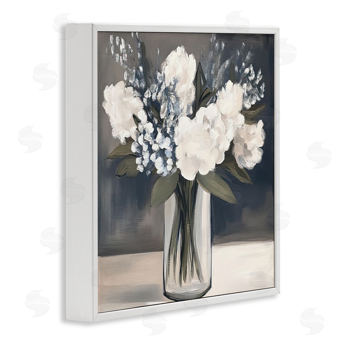 Mona Grace Vase of Graceful Blooms Canvas Wall Art Print
