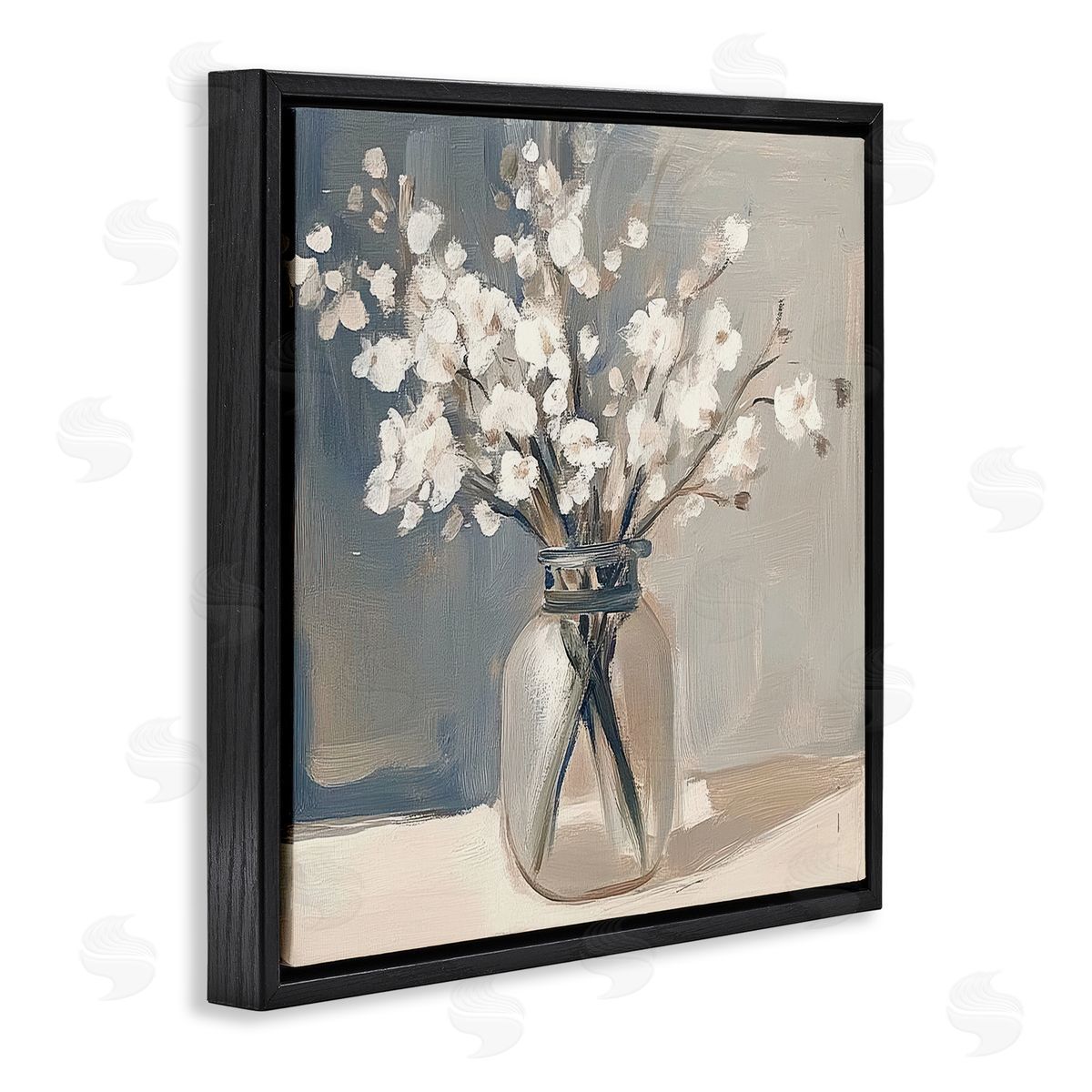 Mona Grace Petals In Glass Vase Canvas Wall Art Print