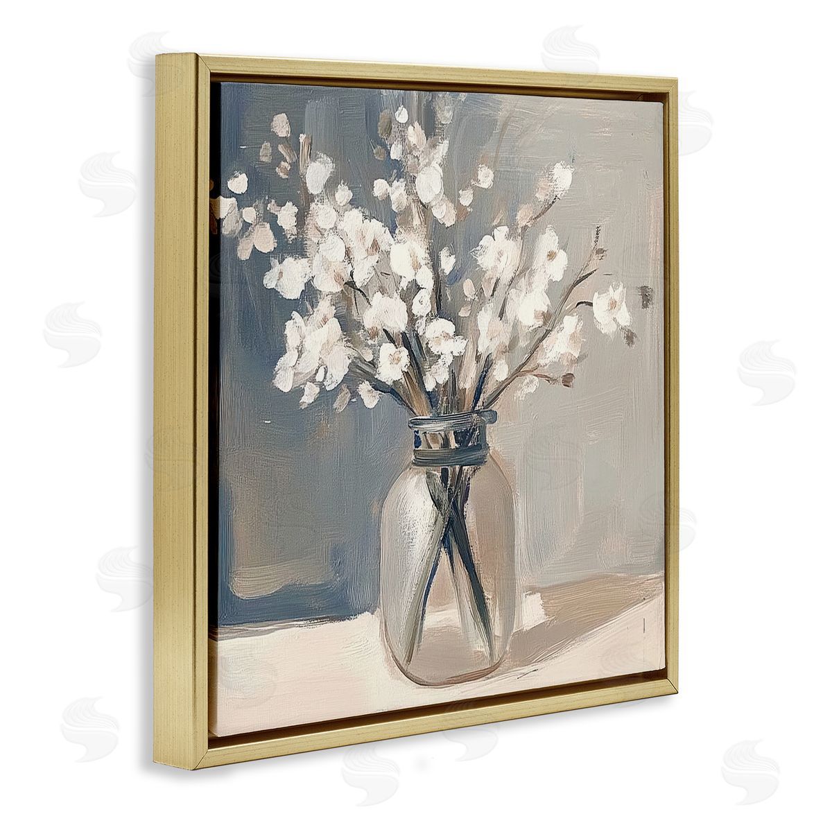 Mona Grace Petals In Glass Vase Canvas Wall Art Print