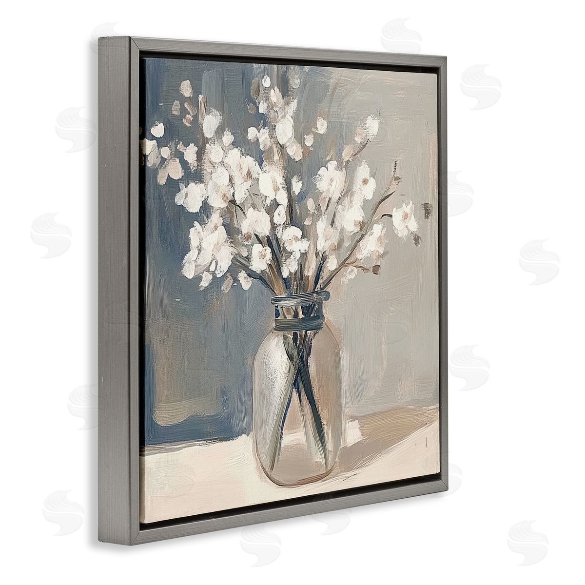 Mona Grace Petals In Glass Vase Canvas Wall Art Print