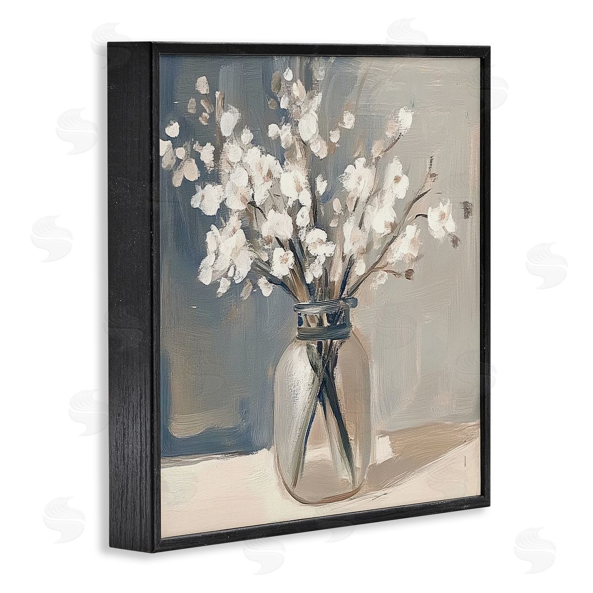 Mona Grace Petals In Glass Vase Canvas Wall Art Print
