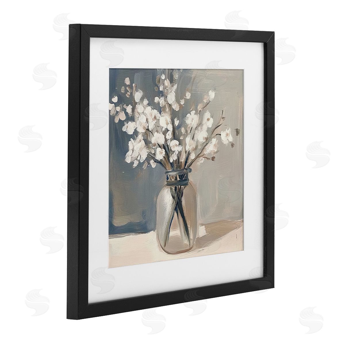 Mona Grace Petals In Glass Vase Canvas Wall Art Print