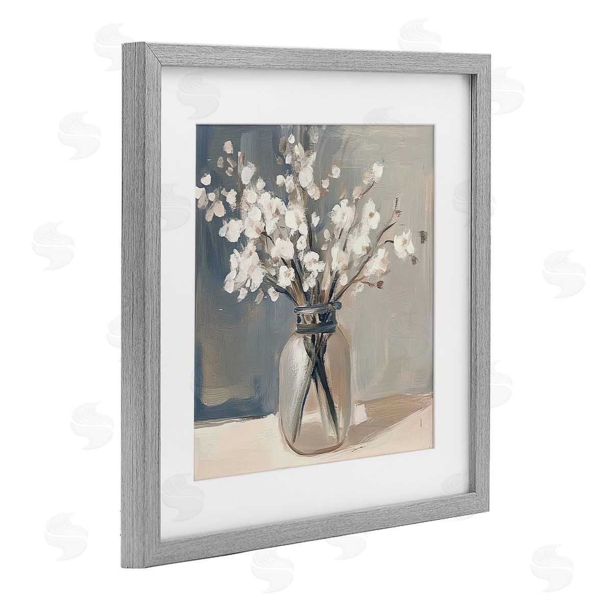Mona Grace Petals In Glass Vase Canvas Wall Art Print