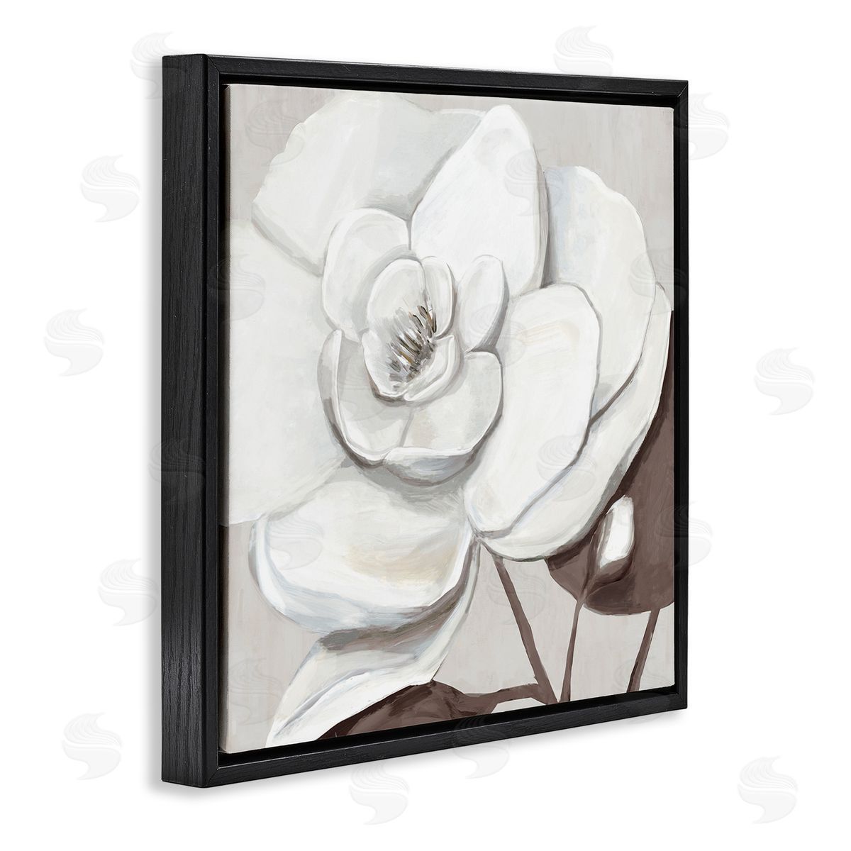 Hannah Dawson Elegant White Blooms Canvas Wall Art Print