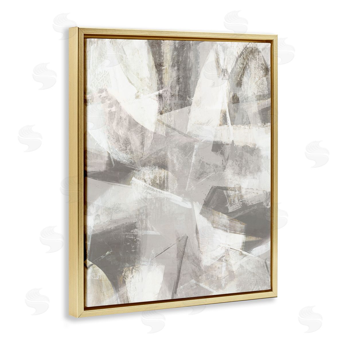 Hannah Dawson Grey Soft Currents Canvas Wall Art Print
