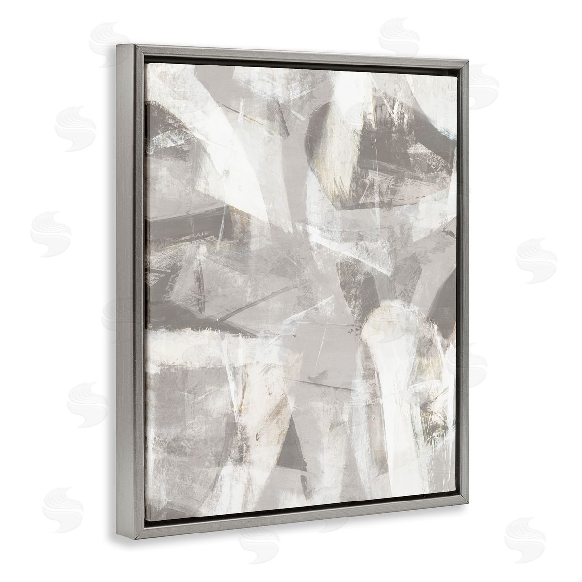 Hannah Dawson Soft Currents of Grey Canvas Wall Art Print