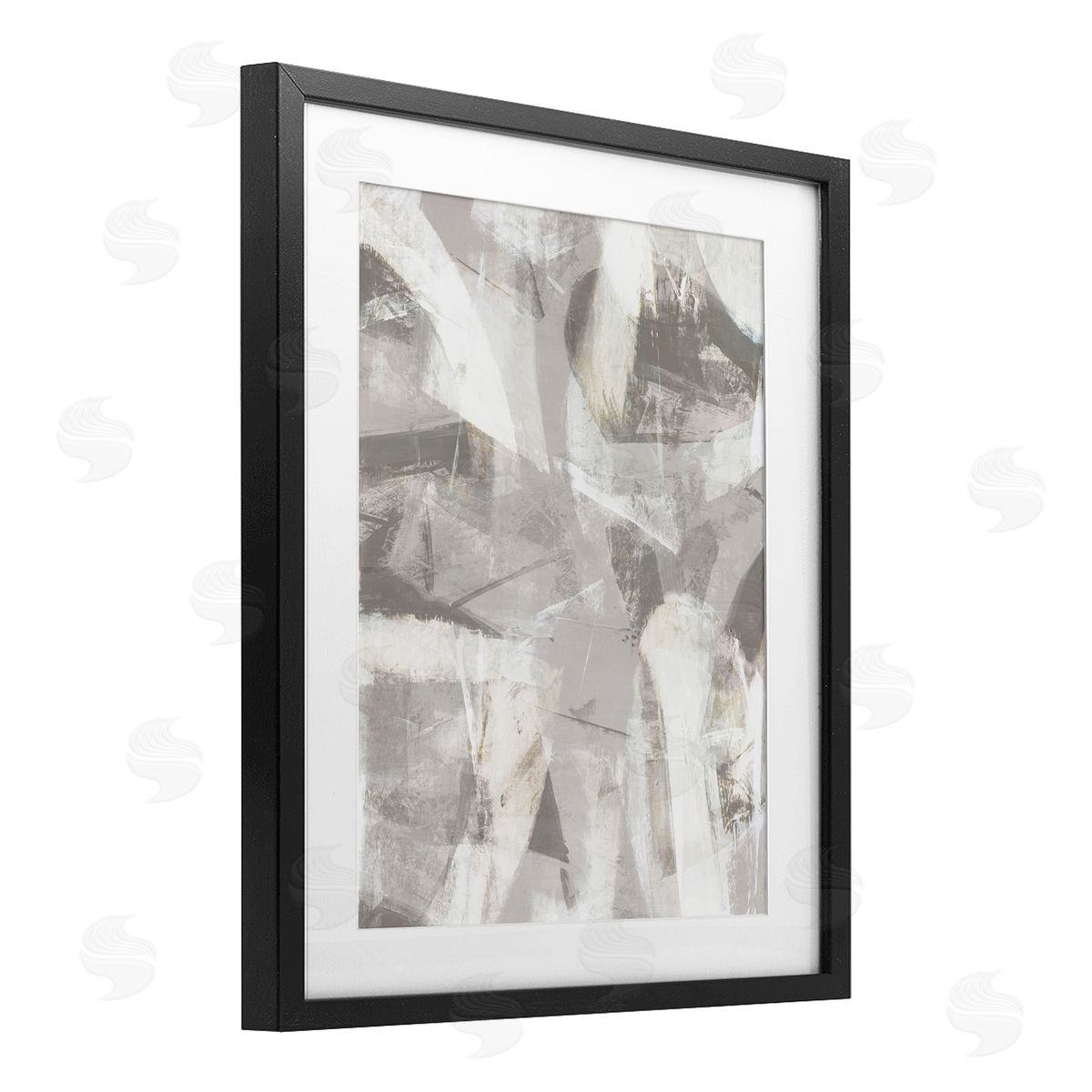 Hannah Dawson Soft Currents of Grey Canvas Wall Art Print