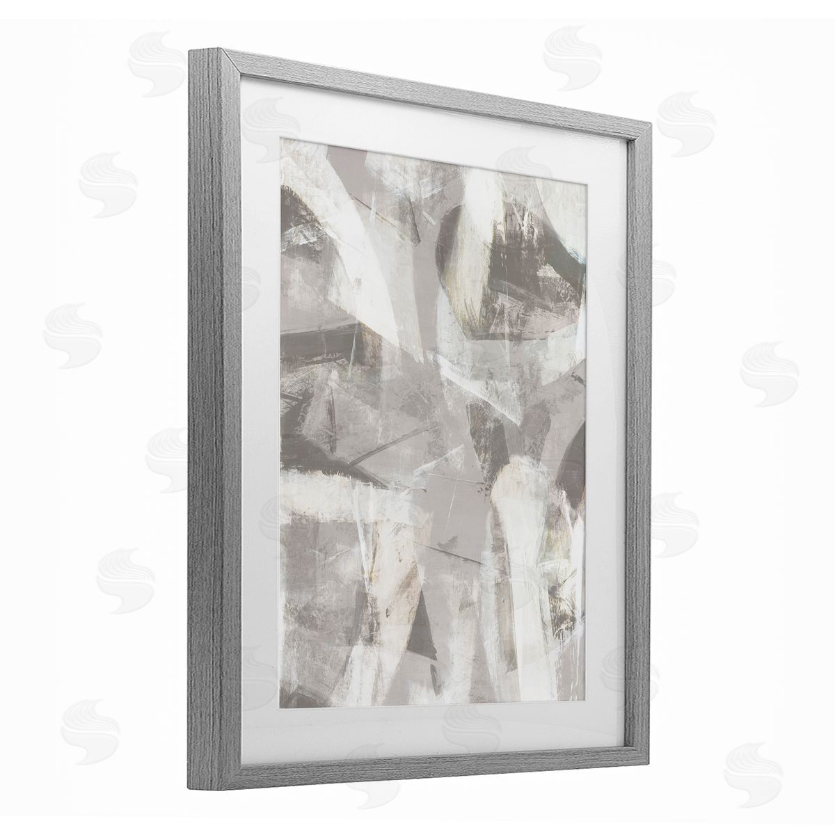 Hannah Dawson Soft Currents of Grey Canvas Wall Art Print
