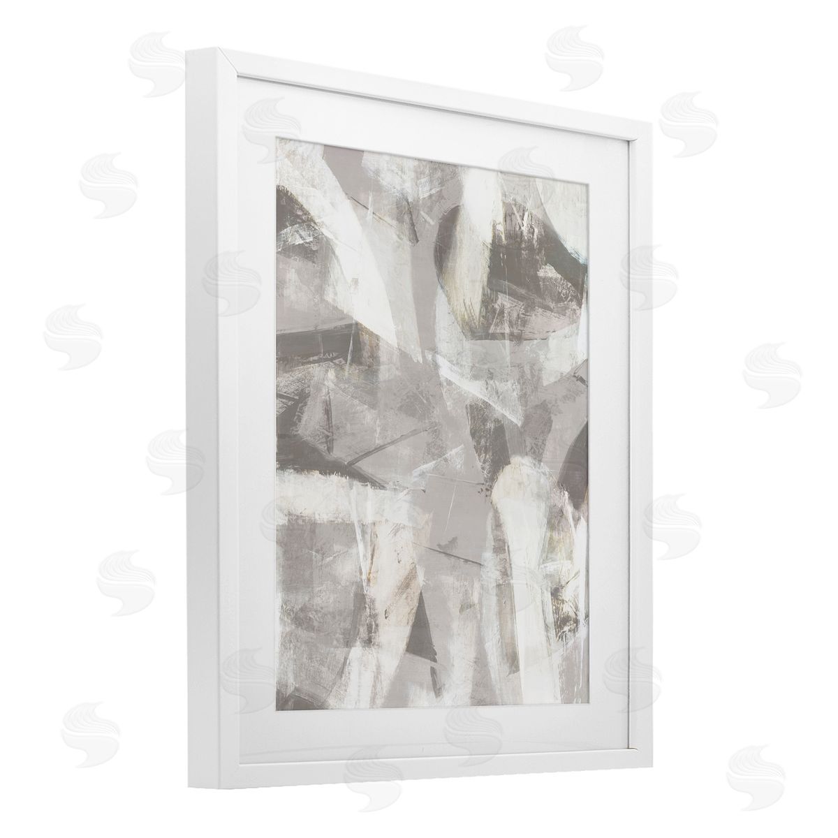 Hannah Dawson Soft Currents of Grey Canvas Wall Art Print