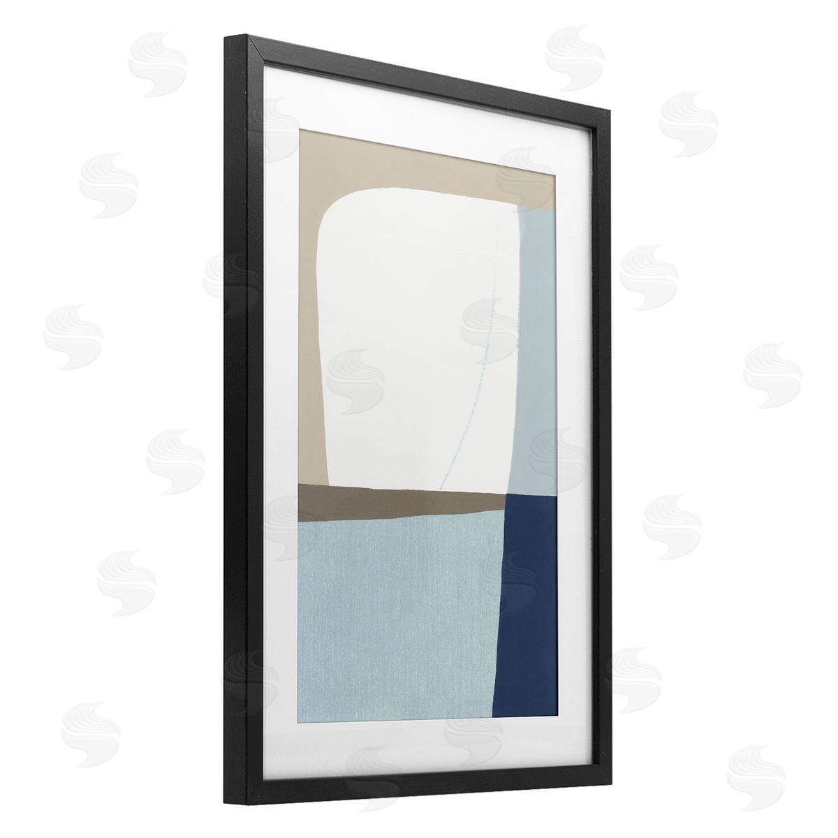 Hannah Dawson Geometric Natural Flow Canvas Wall Art Print