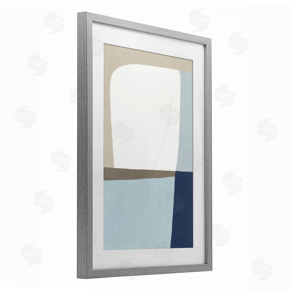 Hannah Dawson Geometric Natural Flow Canvas Wall Art Print