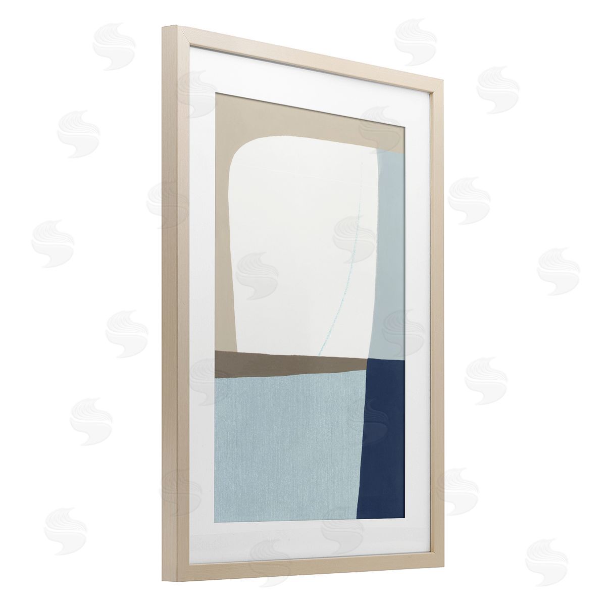 Hannah Dawson Geometric Natural Flow Canvas Wall Art Print