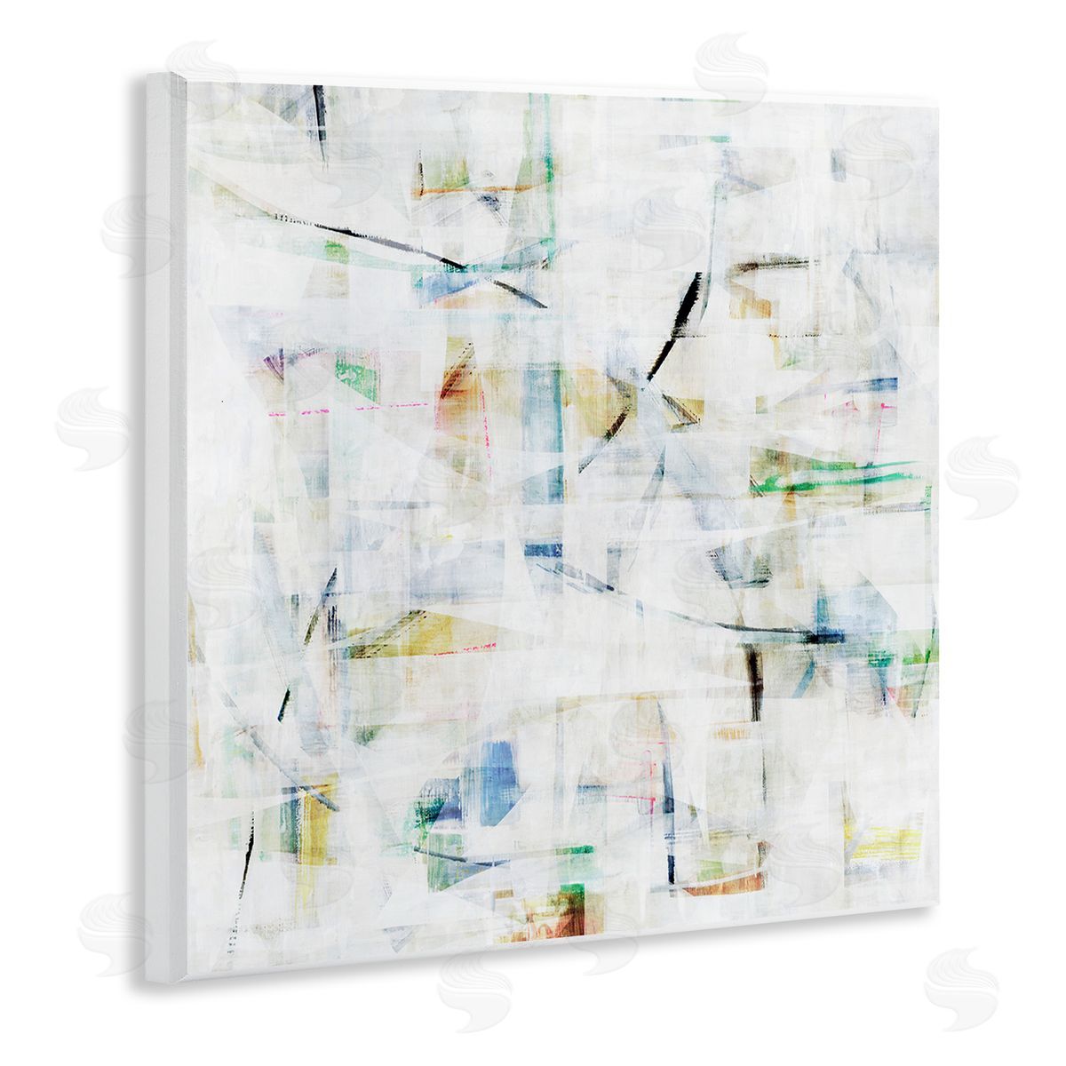 Hannah Dawson Layered Vibrant Complexity Canvas Wall Art Print