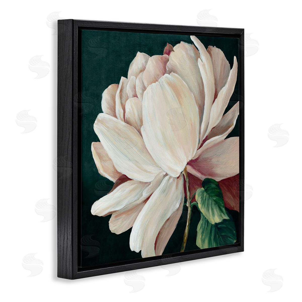 Alex Black Heart Of The Bloom Canvas Wall Art Print