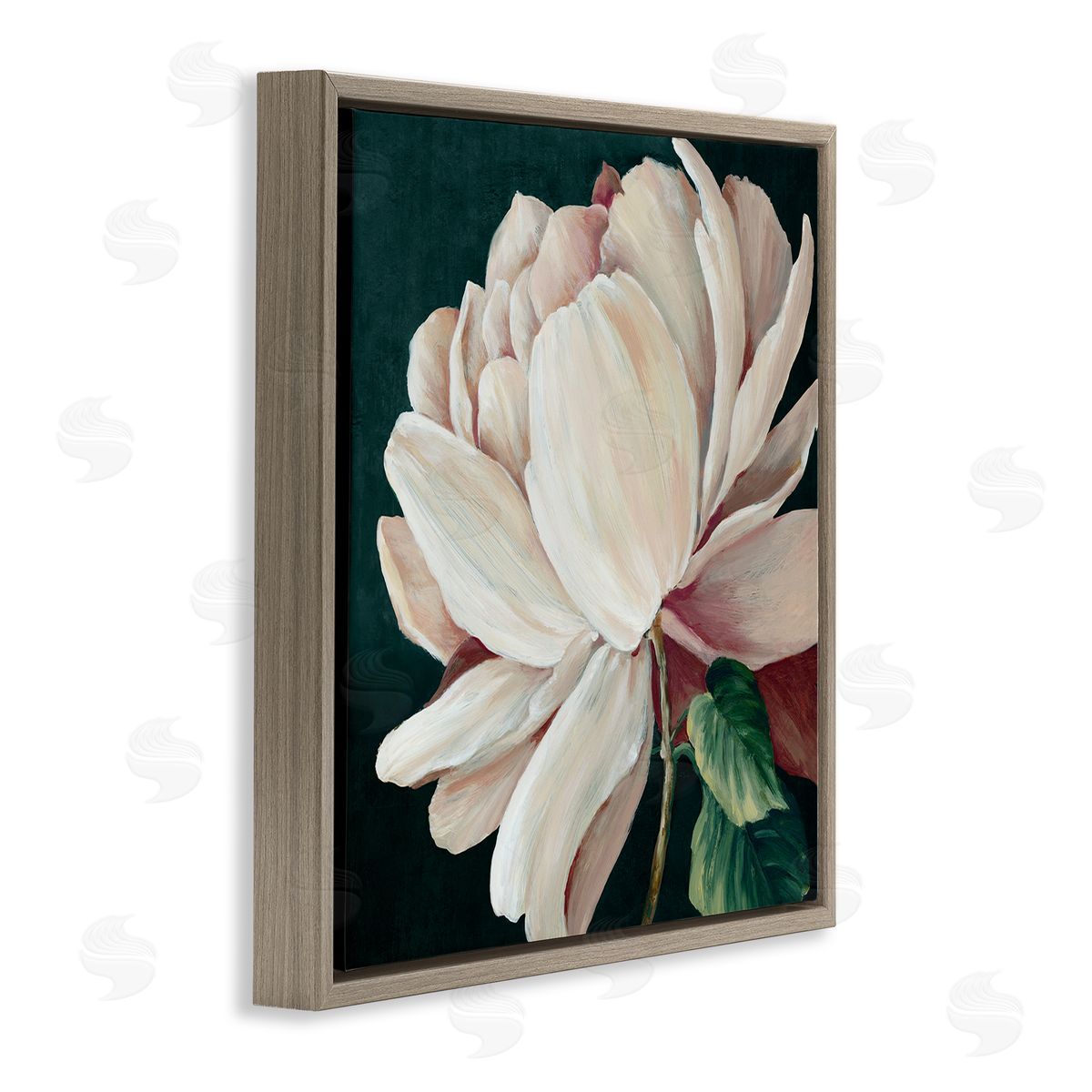 Alex Black Heart Of The Bloom Canvas Wall Art Print