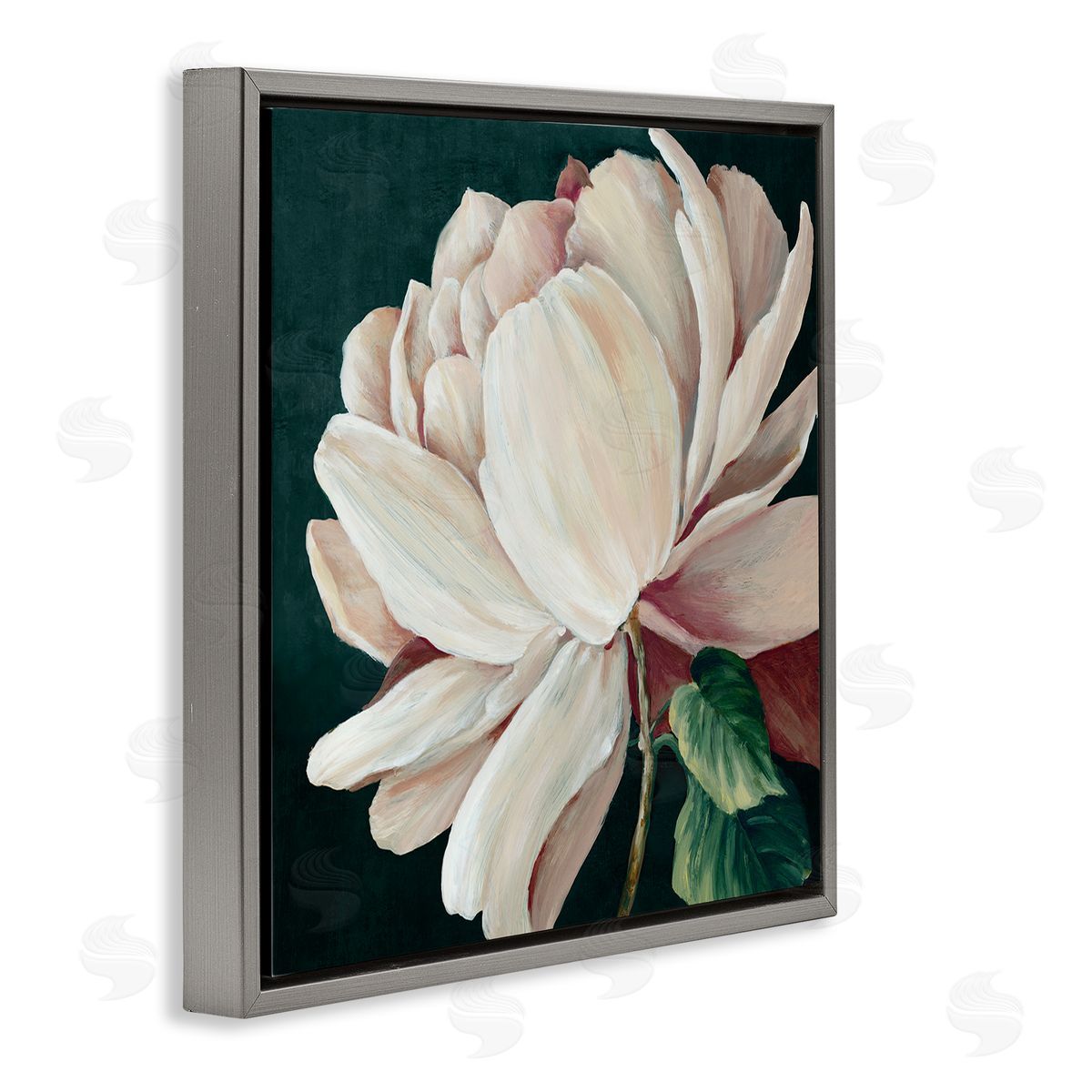 Alex Black Heart Of The Bloom Canvas Wall Art Print