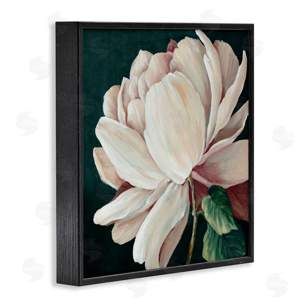 Alex Black Heart Of The Bloom Canvas Wall Art Print