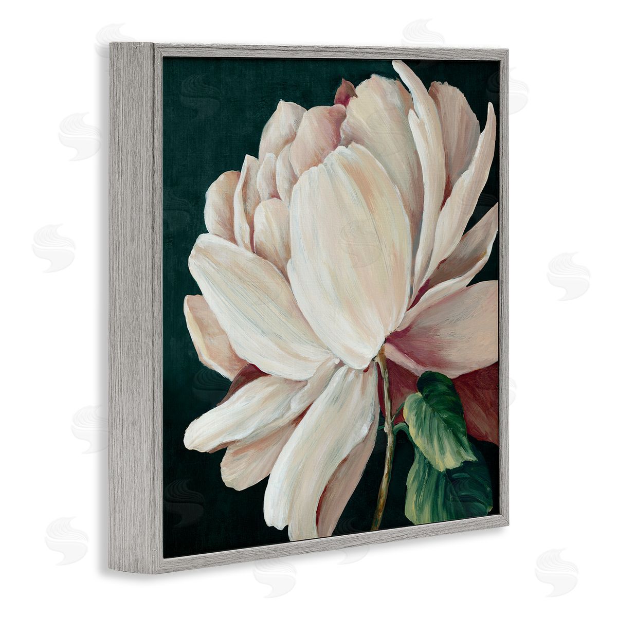 Alex Black Heart Of The Bloom Canvas Wall Art Print