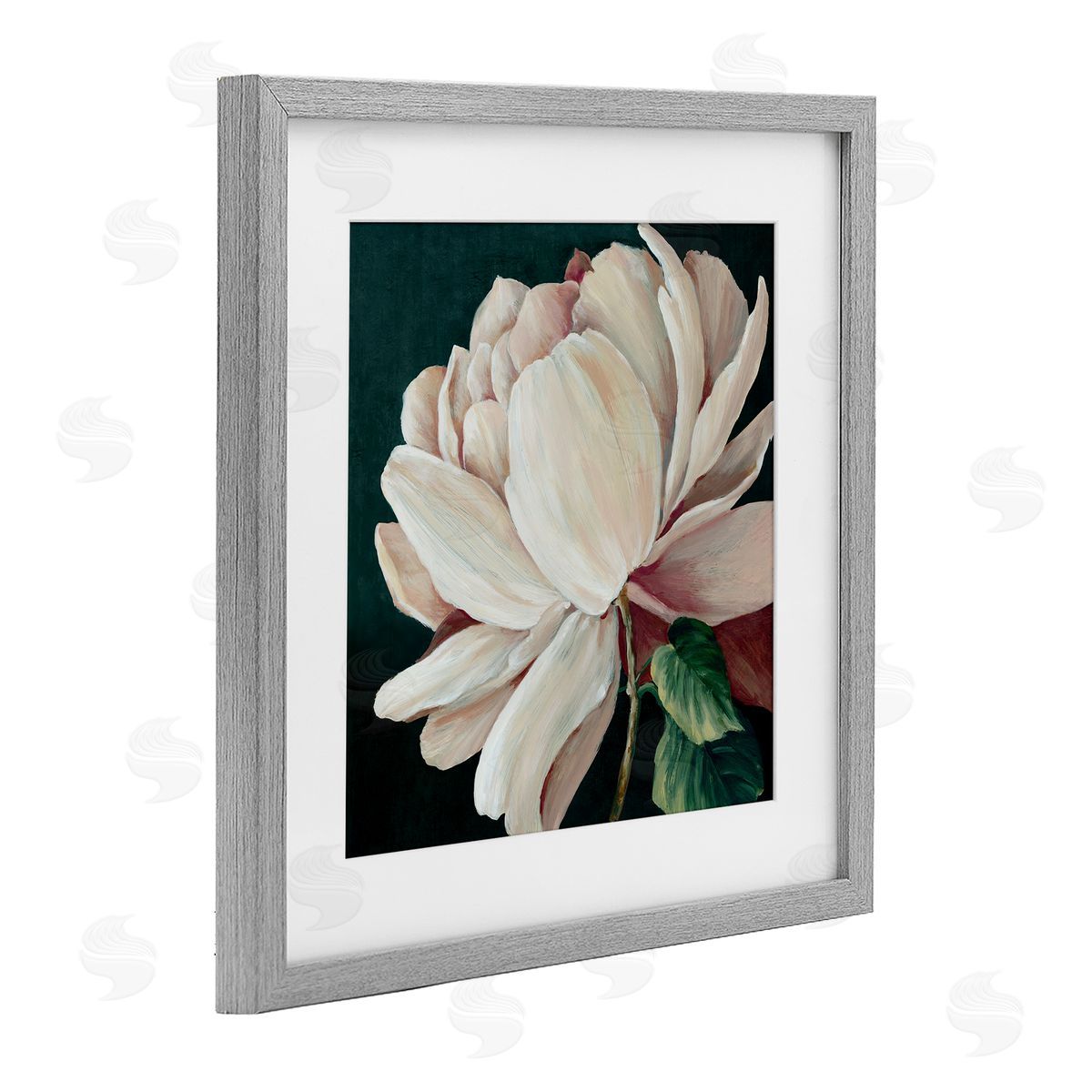 Alex Black Heart Of The Bloom Canvas Wall Art Print