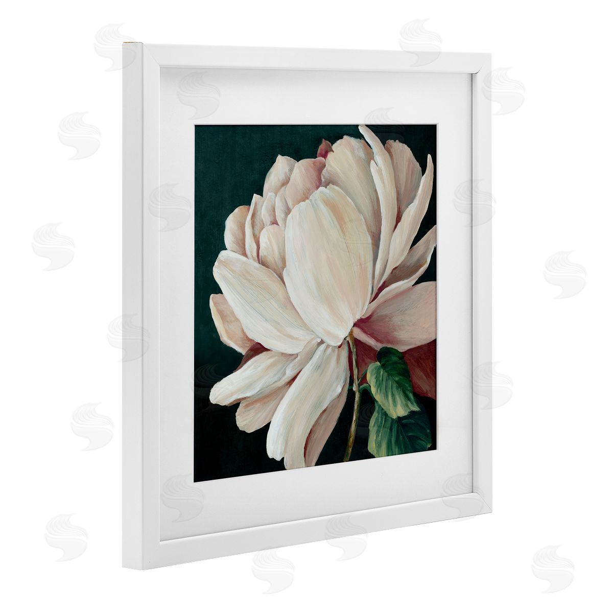 Alex Black Heart Of The Bloom Canvas Wall Art Print