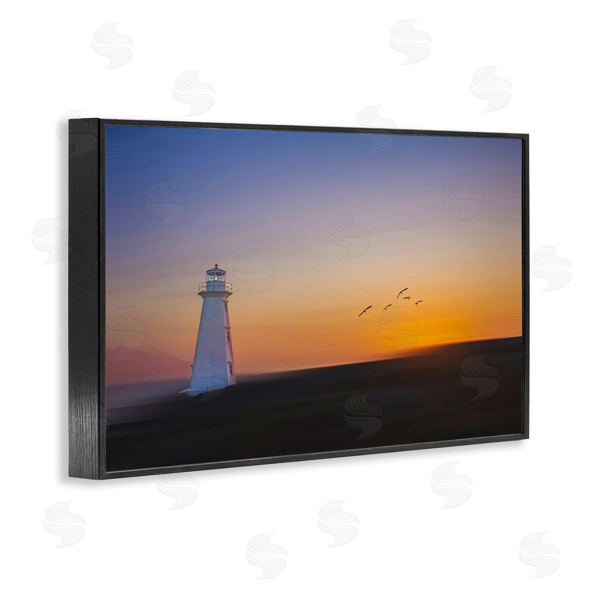 Peter Dulis Lighthouse Sunrise Simplicity Canvas Wall Art Print