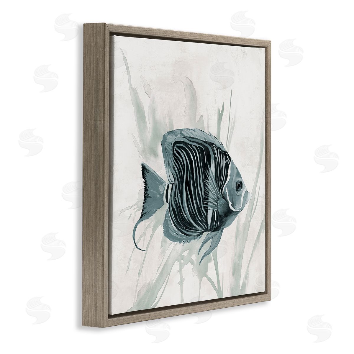 Jacob Q Something Fishy Aquatic Canvas Wall Art Print