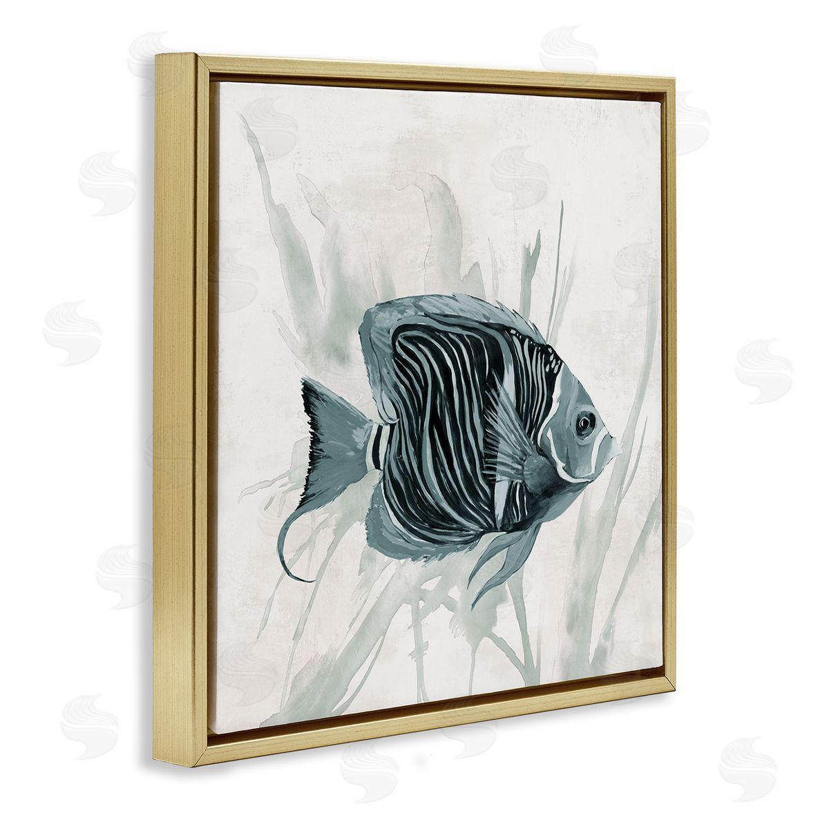 Jacob Q Something Fishy Aquatic Canvas Wall Art Print