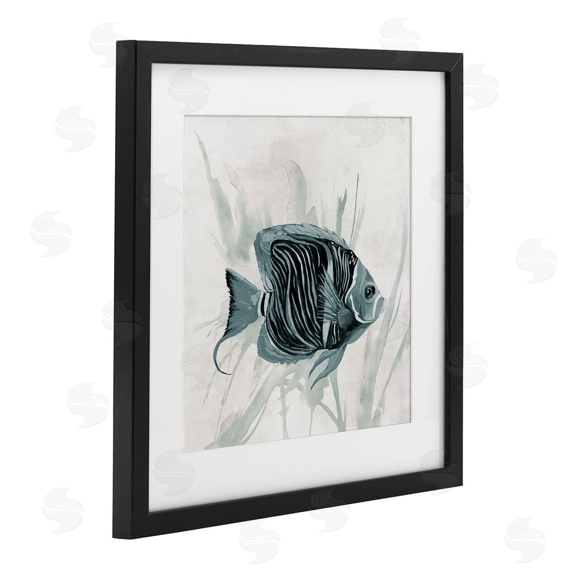 Jacob Q Something Fishy Aquatic Canvas Wall Art Print
