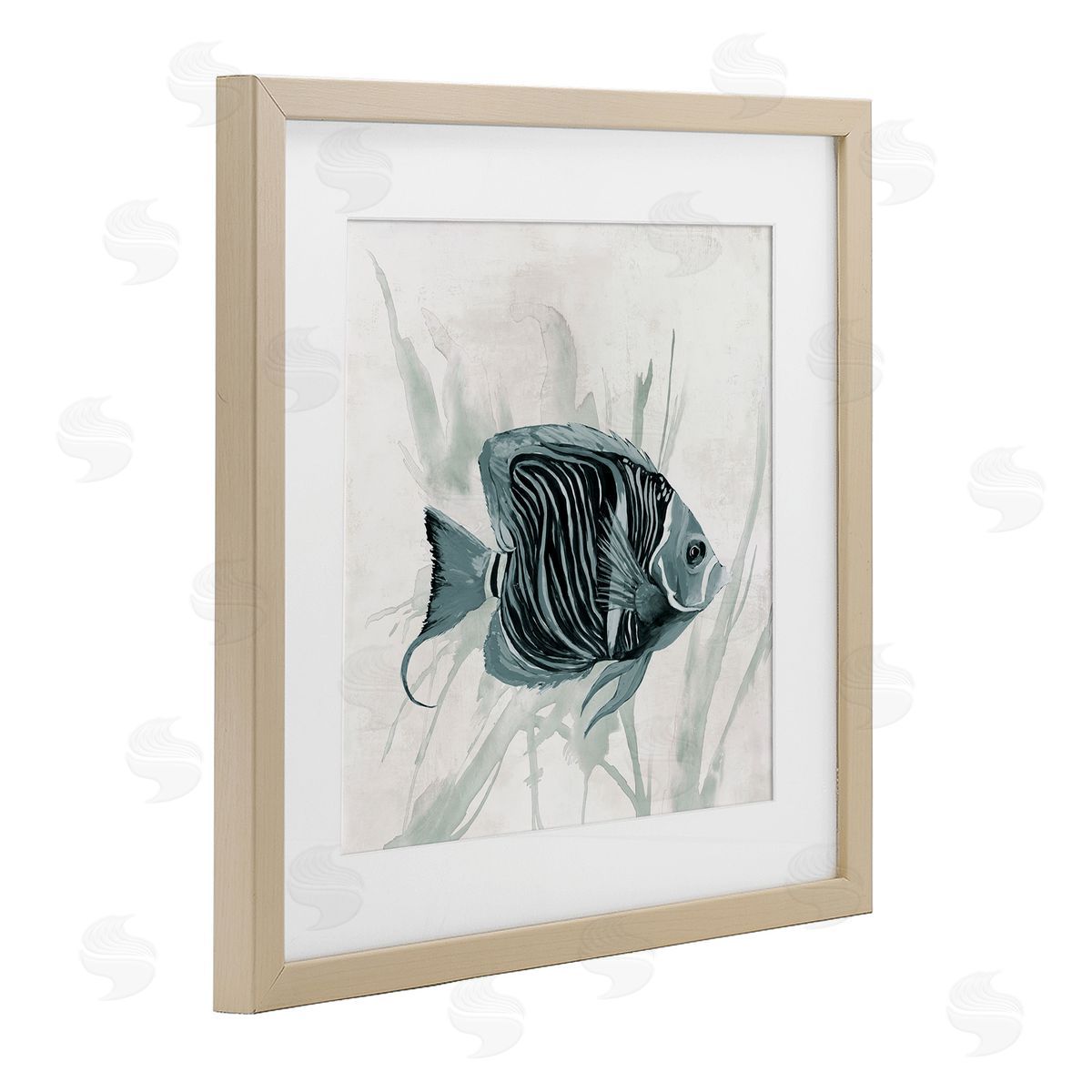 Jacob Q Something Fishy Aquatic Canvas Wall Art Print