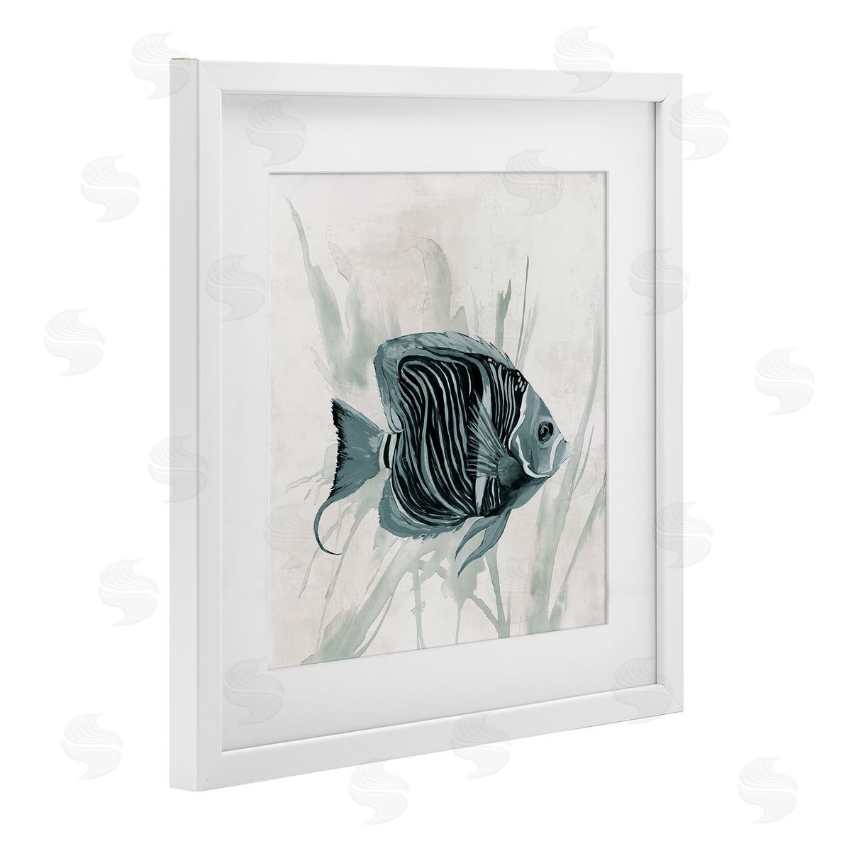Jacob Q Something Fishy Aquatic Canvas Wall Art Print